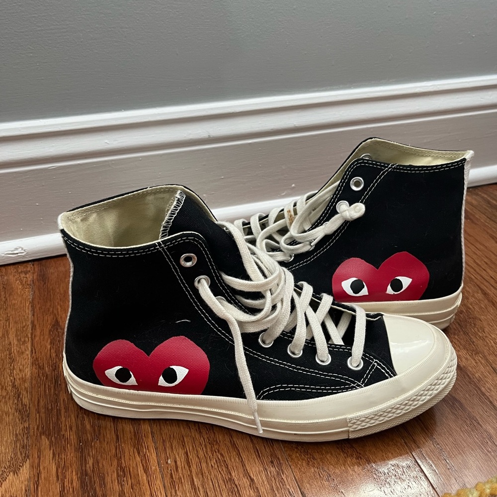 Comme des Garçons PLAY x Converse, Black, Women's 10/Men's 8